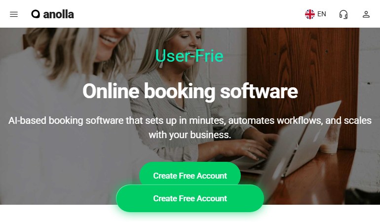 BookLux homepage