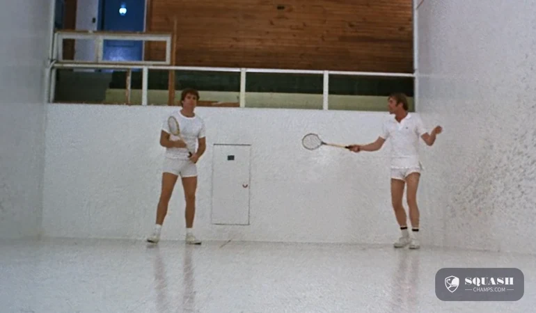 Squash scene from the 1970 film Love Story