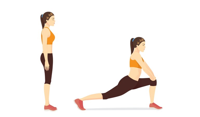 4. Hip Flexor Lunge Stretch