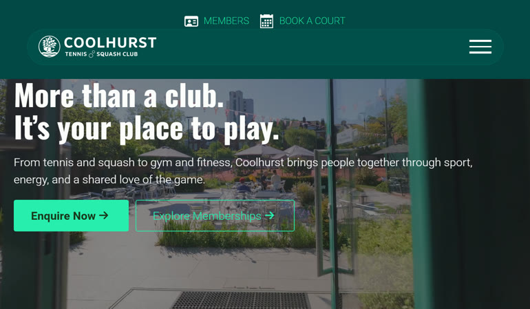 Coolhurst Tennis and Squash Club, Crouch End, North London