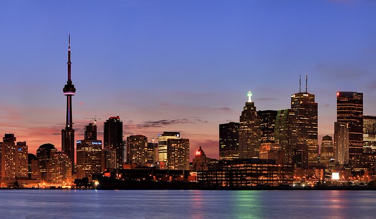 Toronto skyline, host city of the 2025 PSA World Tour Finals