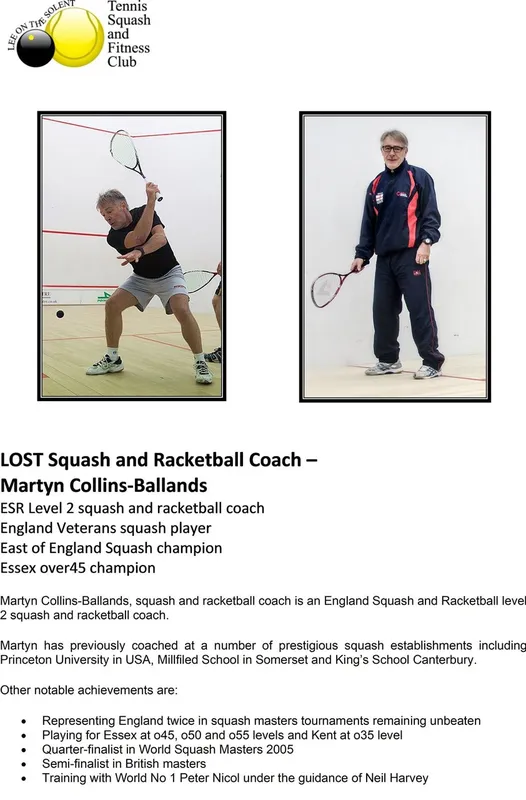 Lee on the Solent Tennis, Squash & Fitness Club (LOST Club) squash venue photo 2 of 9