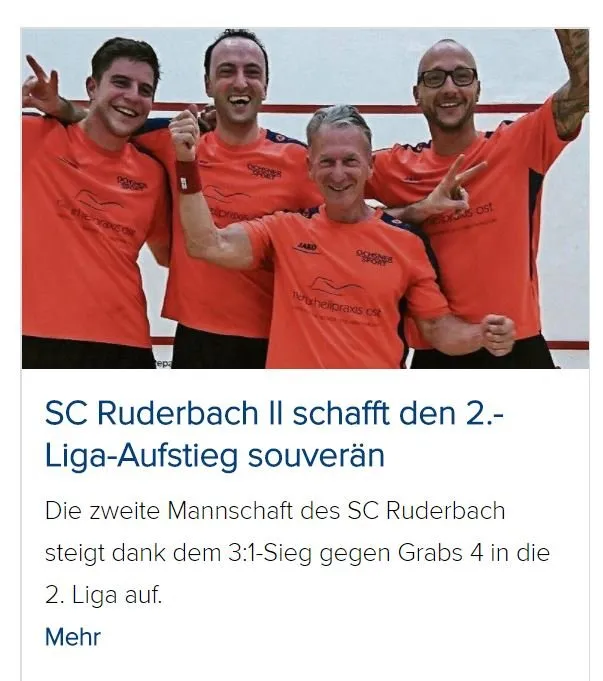 Squash Center Ruderbach squash venue photo 1 of 8
