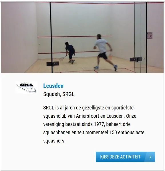 SRGL Squash Amersfoort/Leusden squash venue photo 1 of 10