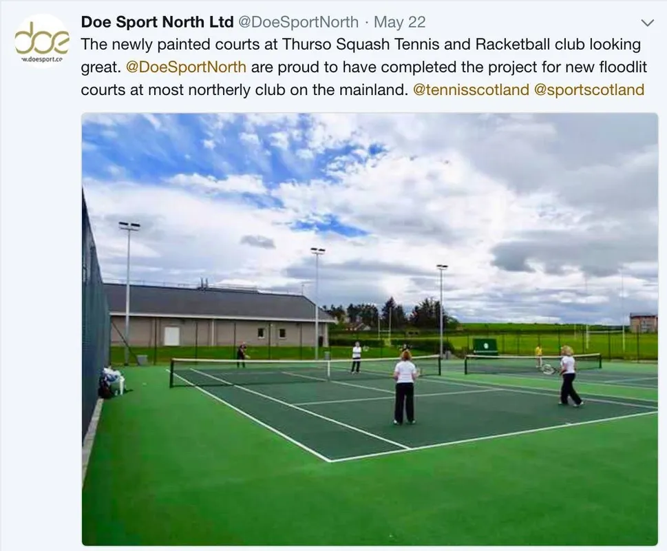 Thurso Squash, Tennis and Racketball Club squash venue photo 3 of 10