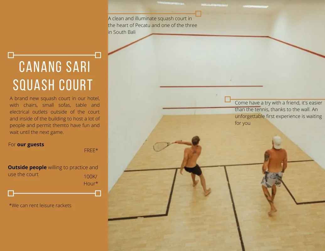 Uluwatu Squash Court at Sari Villas Bali squash venue photo 3 of 5