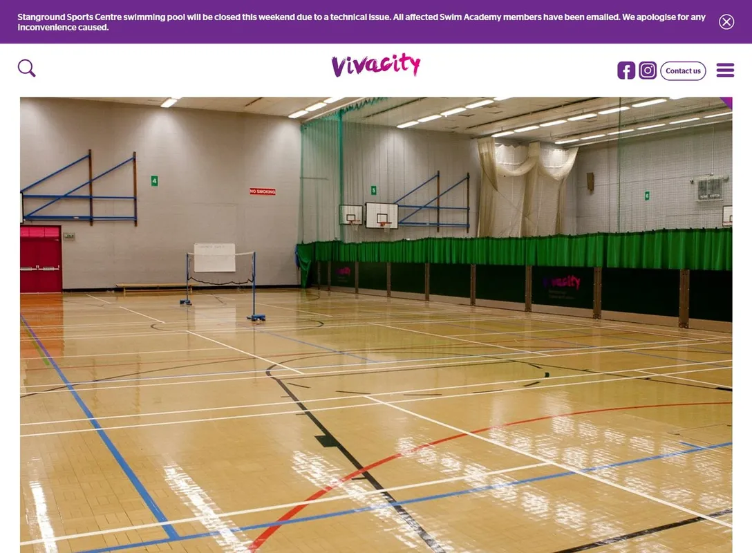 Vivacity Bushfield Leisure Centre squash venue photo 4 of 8