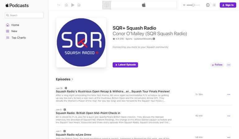 Squash Radio (SQR+) on Apple Podcasts