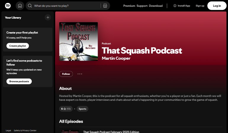 That Squash Podcast on Spotify